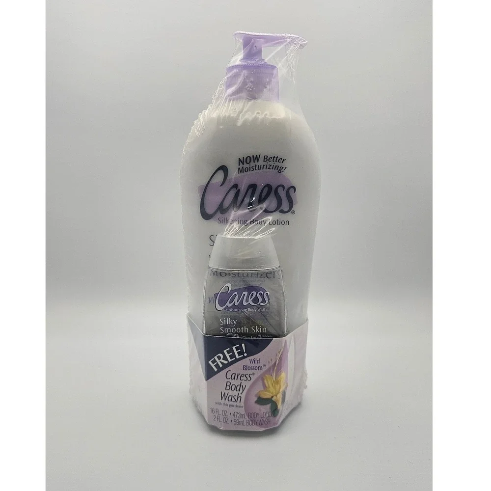 Caress Silkening Wild Blossom Body Lotion 16oz Rare Discontinued Wash New Sealed